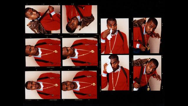Kanye Westistä monen eri kuvan kollaasi.