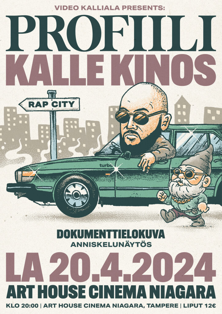Profiili-juliste, jossa pääosassa Kalle Kinos.