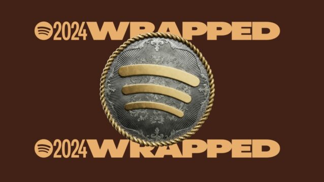 Spotify Wrapped -logo. Vuoden 2024 musiikkikatsaus on saapunut.