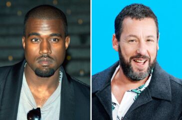 Kanye West ja Adam Sandler. Kanye West peruu natsipuheensa!