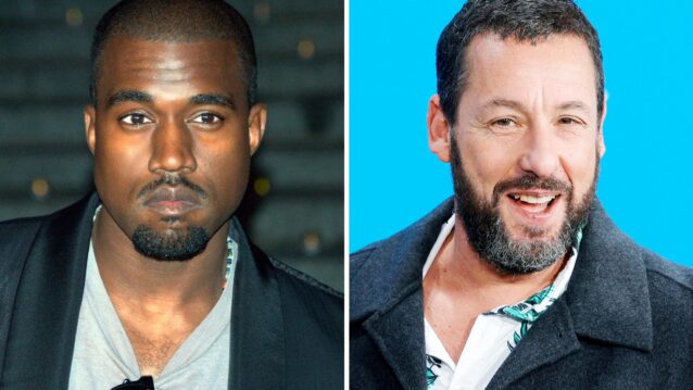 Kanye West ja Adam Sandler. Kanye West peruu natsipuheensa!