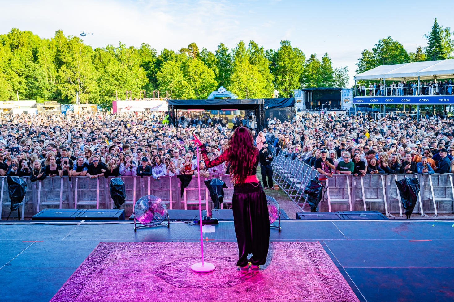 Mirella lavalla. Soundfest on tulossa!