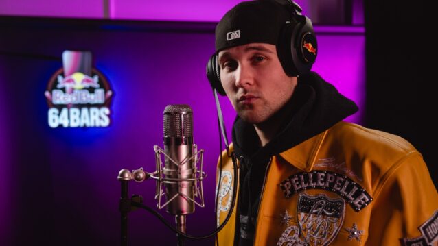 Ahti mikin edessä. Ahti mukana Red Bull 64 Bars -konseptissa!