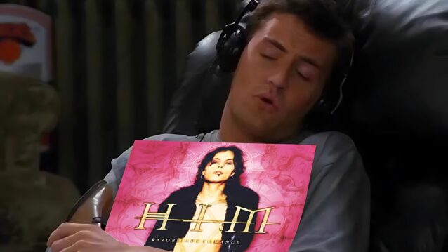 Chandler pitää kiinni HIMin Razorblade Romance -vinyylistä. Suomalainen musiikki ennätysluvuissa!
