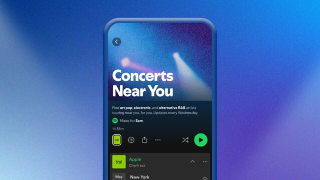 Spotify: Concerts Near You -soittolista