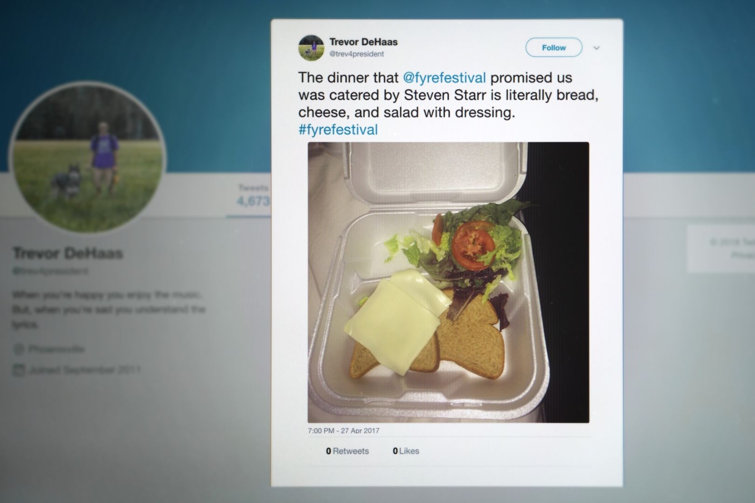 Fyre Festival -dokumentista kuvakaappaus
