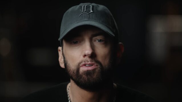 Eminem Stans-trailerin kuvassa. Eminem vastasi riimihaasteeseen!