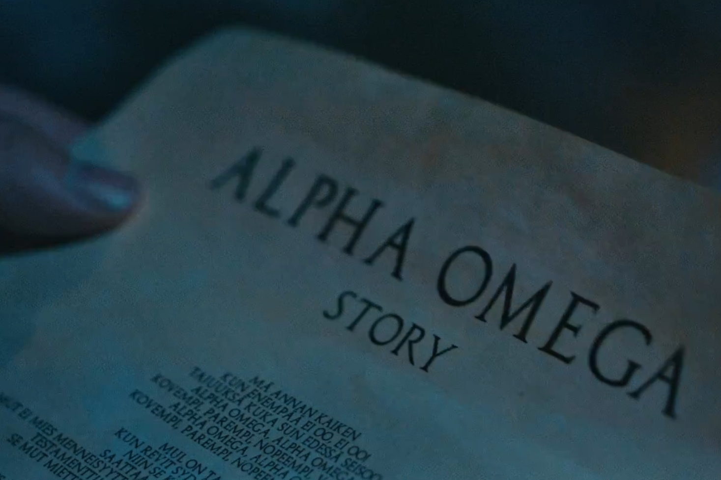 Alpha Omega -musiikkivideon kuvakaappaus