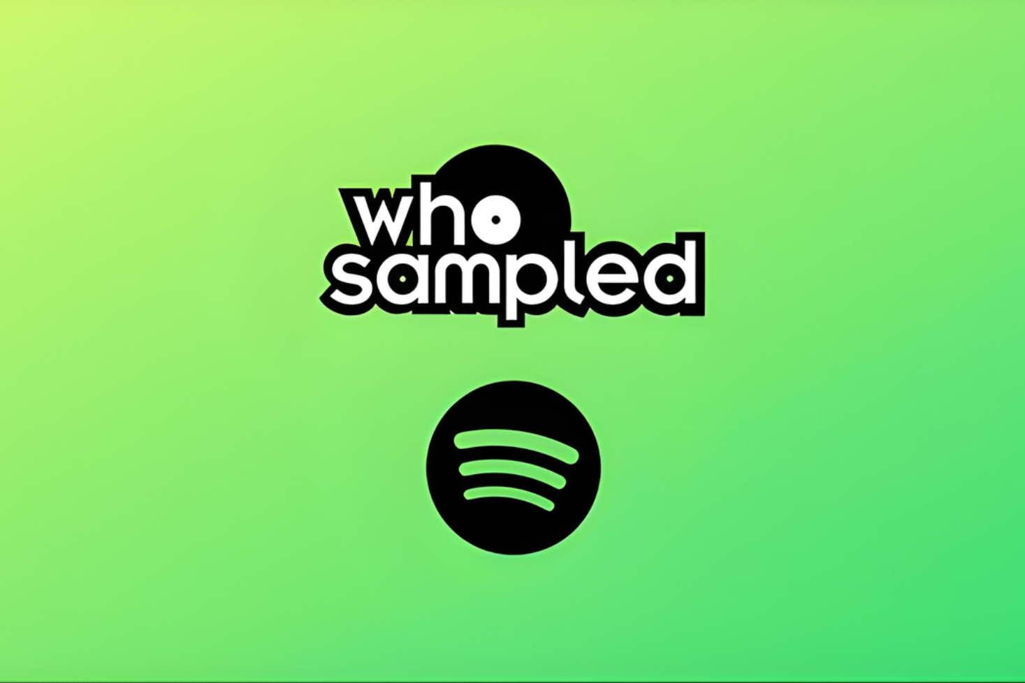 WhoSampled ja Spotify -logot. WhoSampled liittyy Spotifyhin!