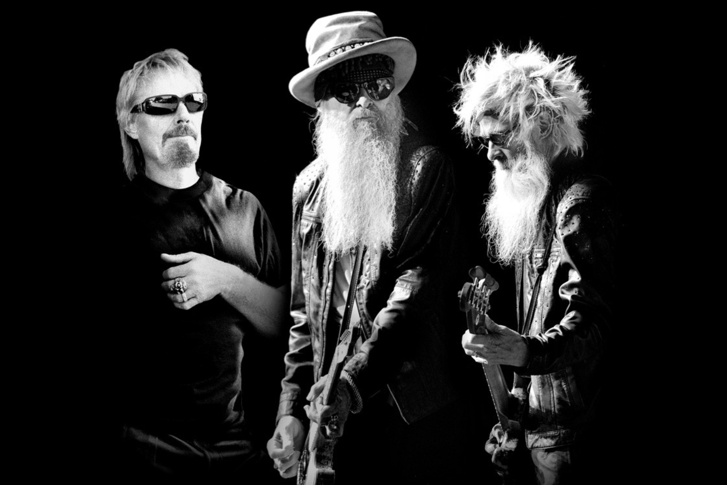 ZZ Topin jäsenet. ZZ Top palaa Suomeen!