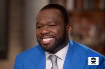 50 Cent tv-haastattelussa. 50 Cent teki tv-haastattelun, jotta Diddy voi katsoa sen vankilasta!