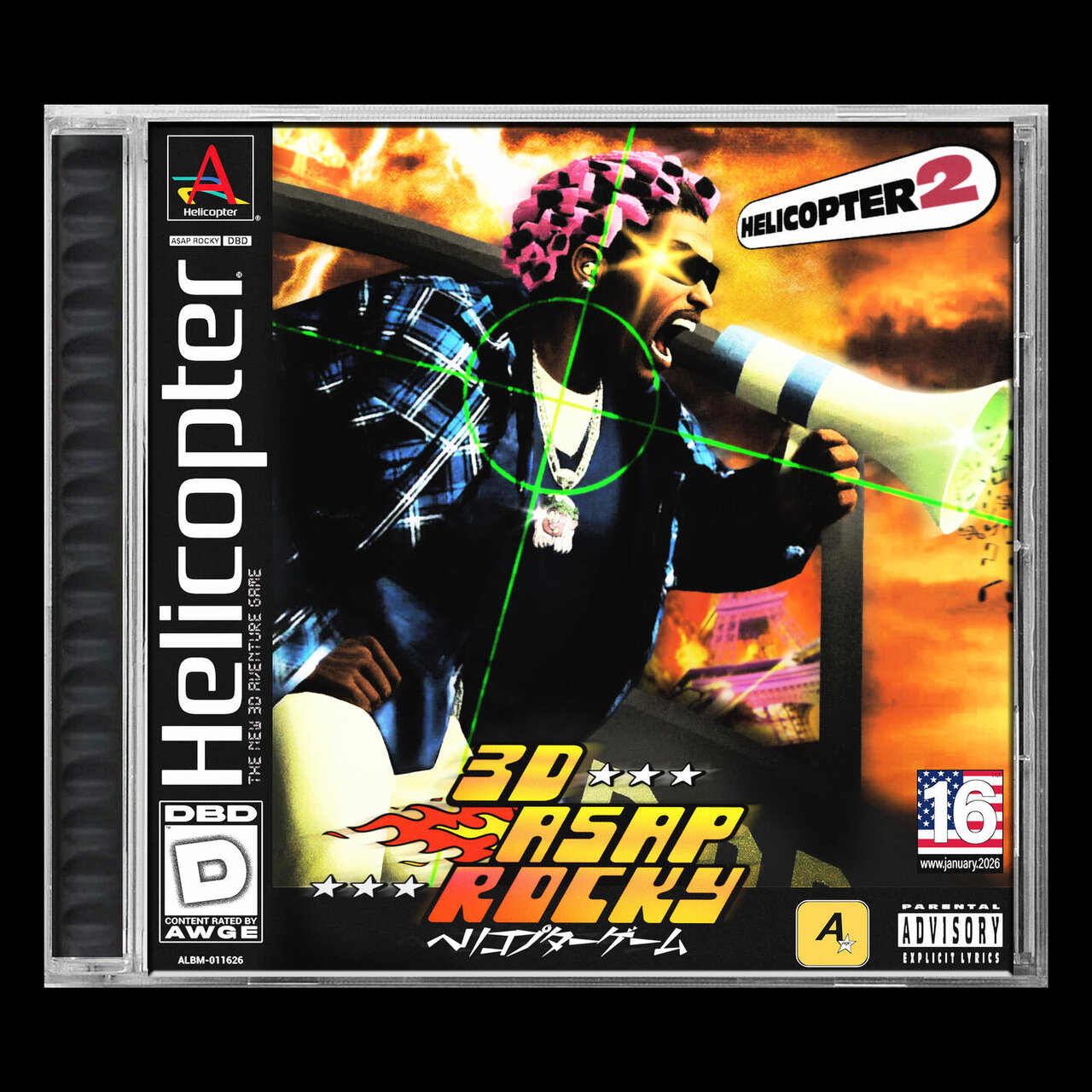 A$AP Rocky - Helicopter$ -kansitaide