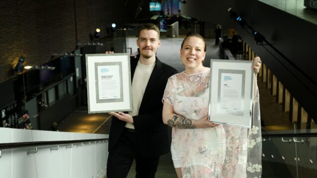 Teosto-palkinto 2026 -voittajat Aili Järjvelä ja Joel Järventausta