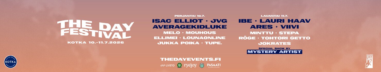 Kaksipäiväiset festivaalit Kotkassa heinäkuun alussa 10.-11.7.2026!