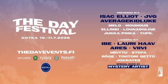 Kaksipäiväiset festivaalit Kotkassa heinäkuun alussa 10.-11.7.2026!