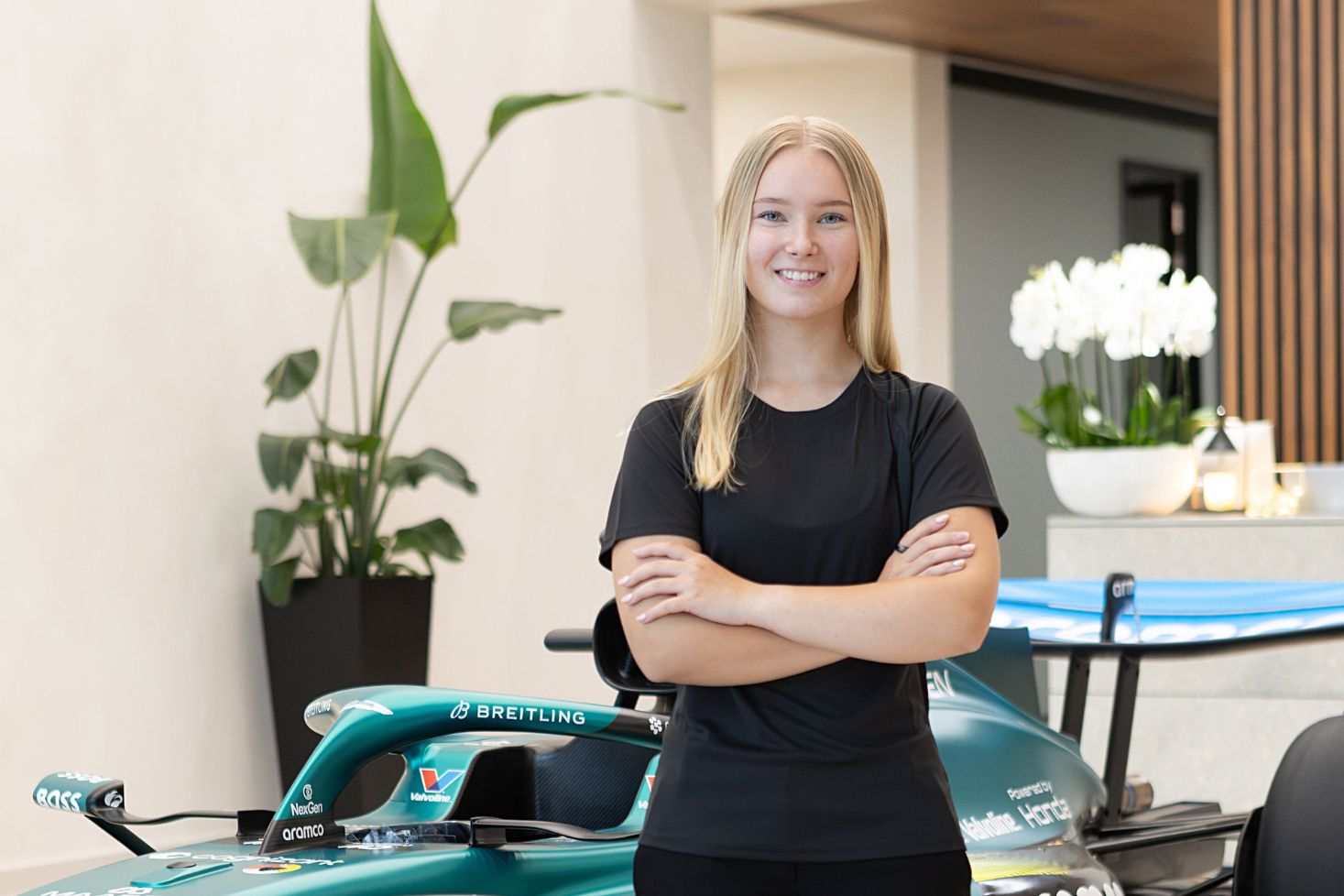 Ella Lähdenmaa huippuvauhdissa formulatesteissä.