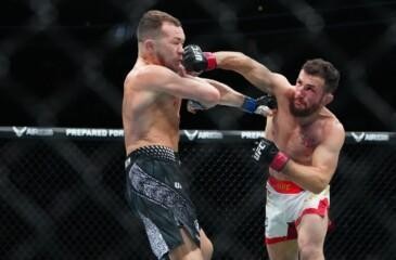 Merab Dvalishvili iskee Petr Yania kasvoihin UFC 333:a edeltäneessä mestaruusottelussa